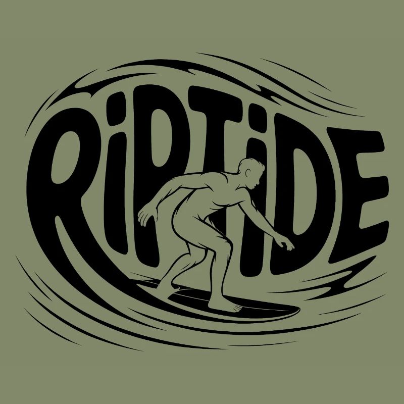 Riptide - Cooles Surfer-Logo