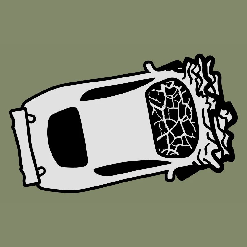 accident crash total damage crushed dents broken s