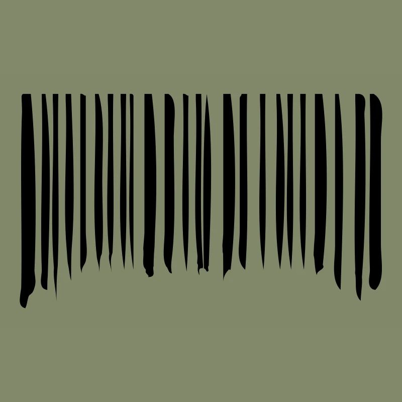 Barcode Striche Linien Gekritzelt Strichcode Scan