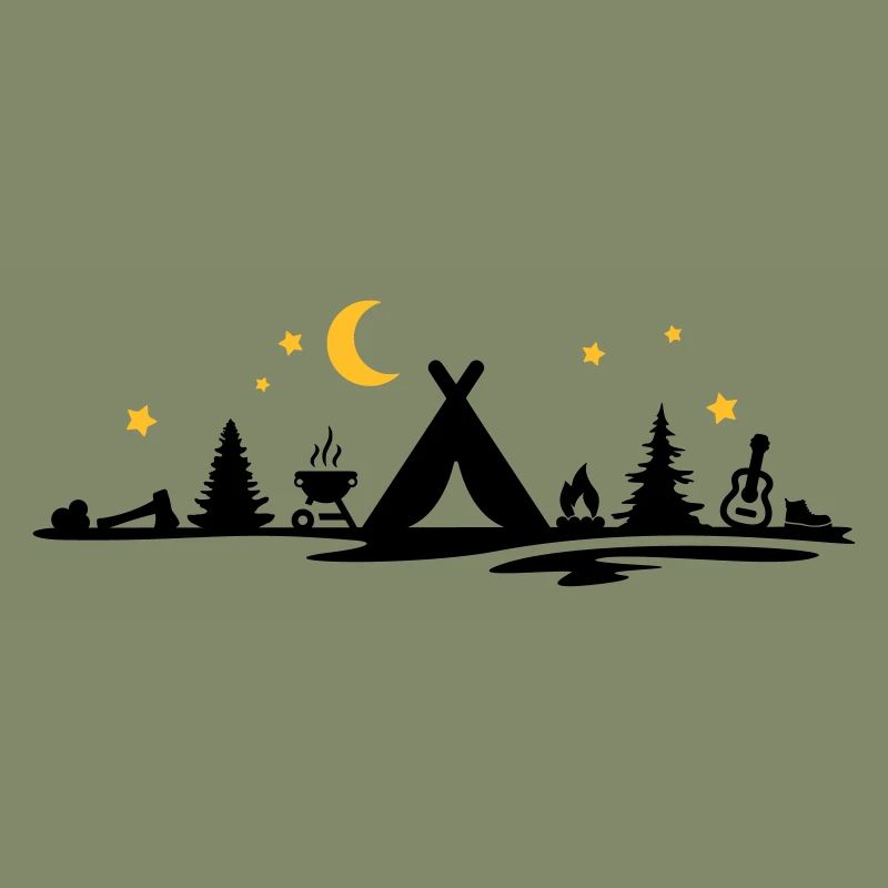 Freizeit - Camping Zelten Mond