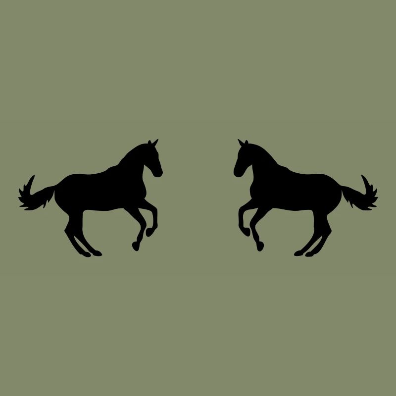 two horses