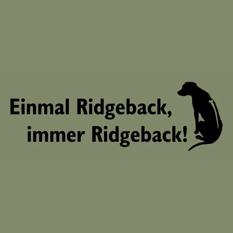 Typisch Rhodesian Ridgeback