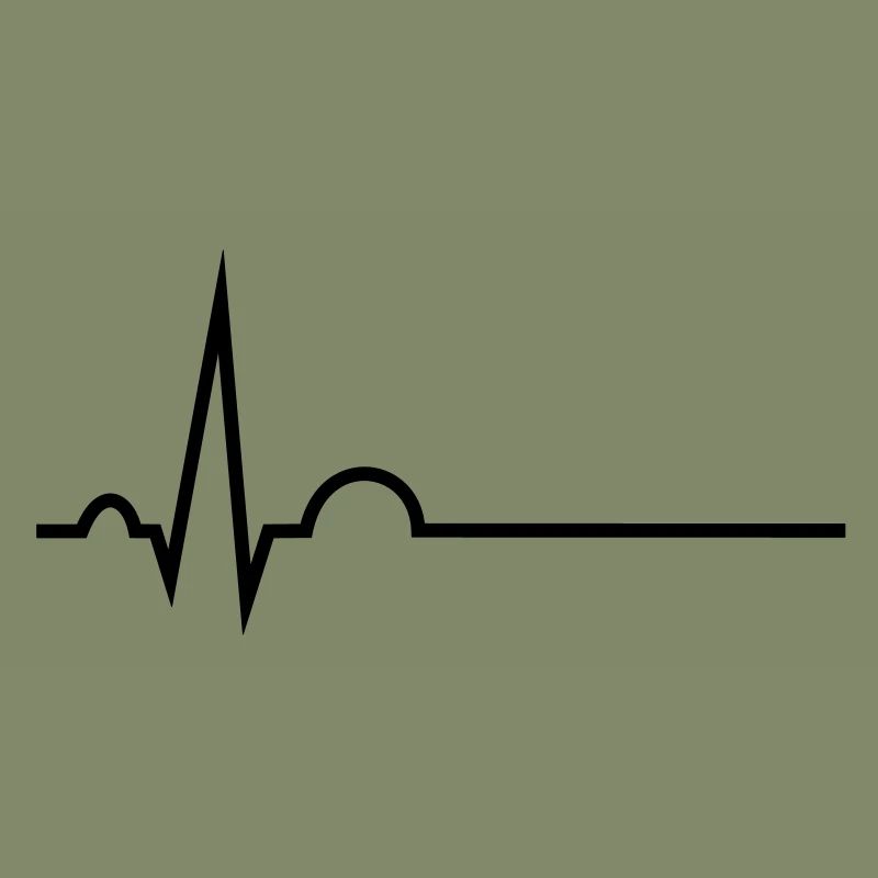 EKG mit Namenslinie