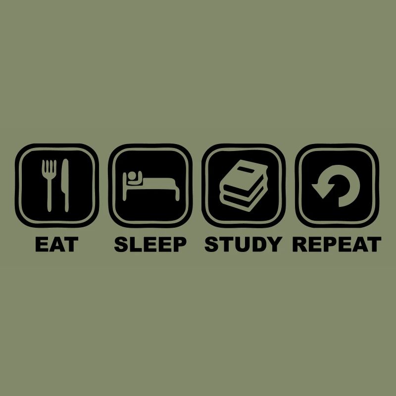 Eat, sleep, study, Repeat