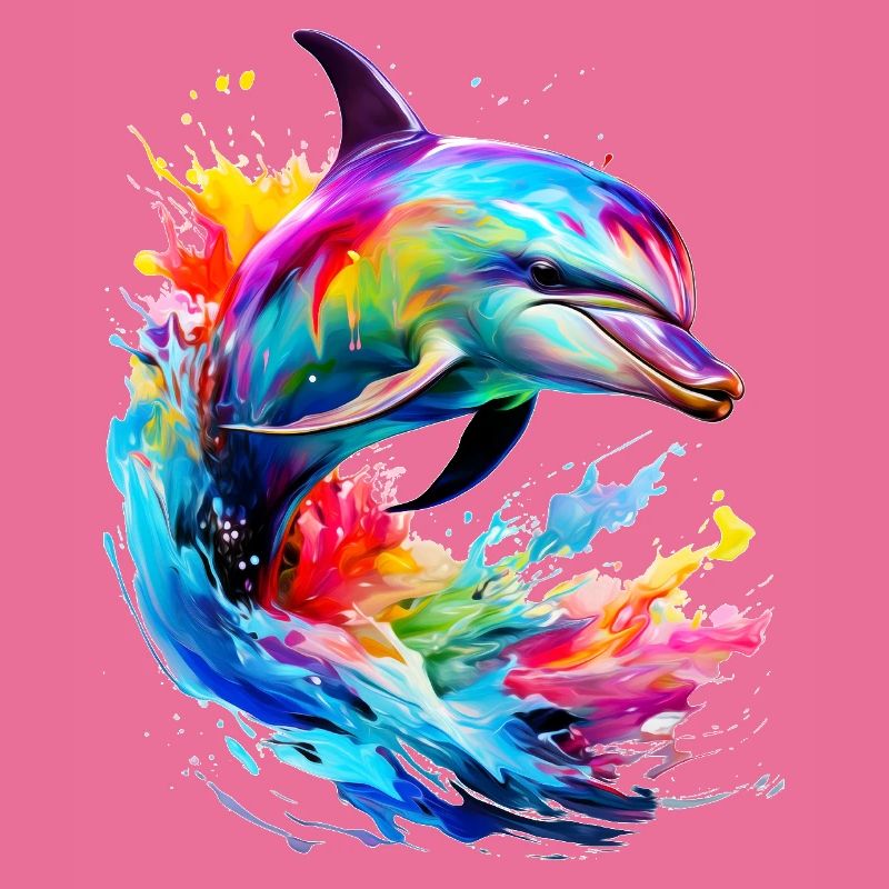 Bemalter Delfin