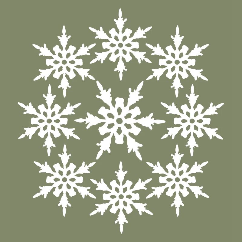circle round pattern design cool winter cold snow