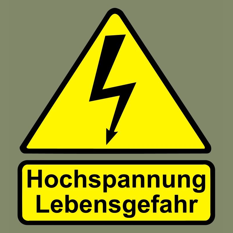 Schild Hochspannung Lebensgefahr