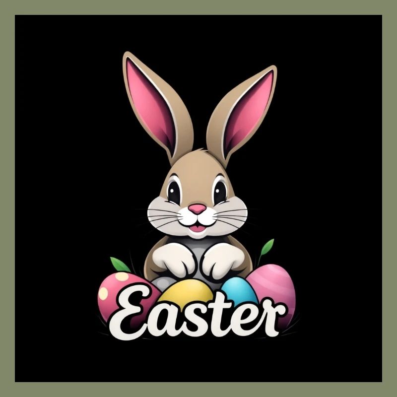 Bunte Ostern mit Hase
