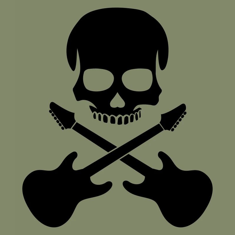 Skull with Guitar