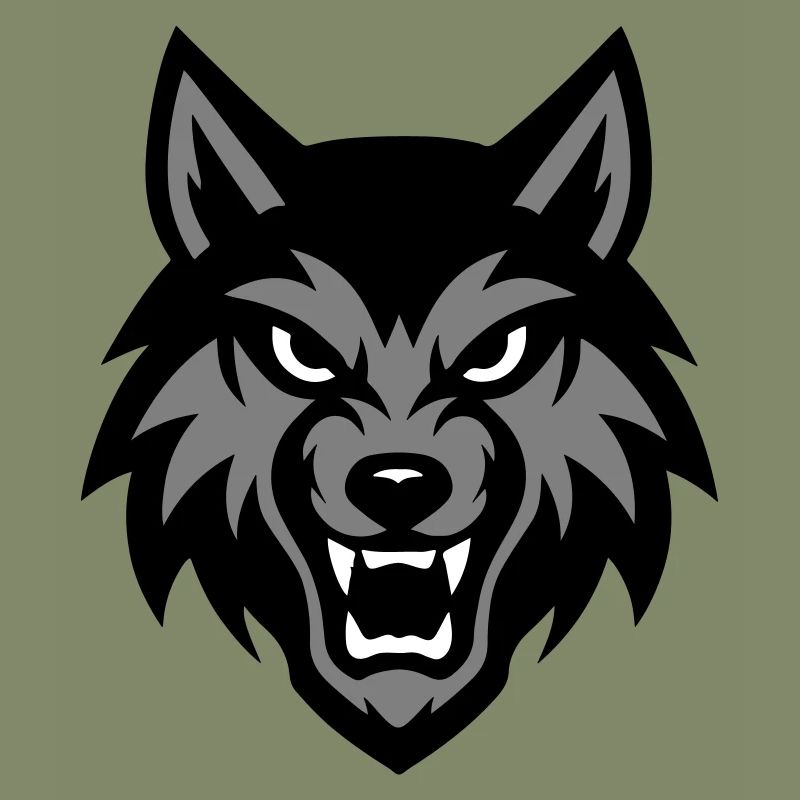 Wolf Kopf Tier