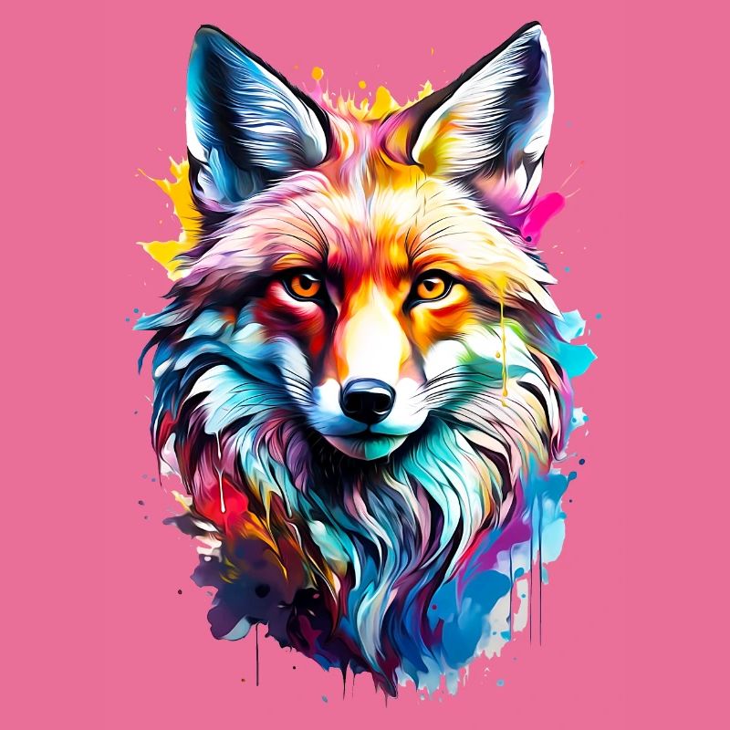 Bemalter Fuchs