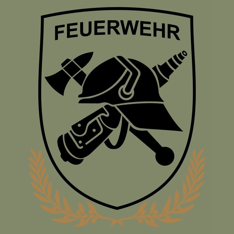 Feuerwehr Logo Wappenform