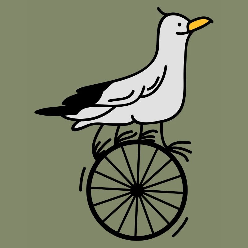 begabte Möwe