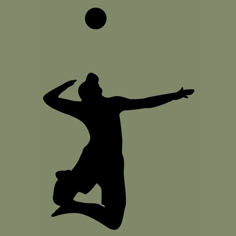 Volleyballer Aufschlag