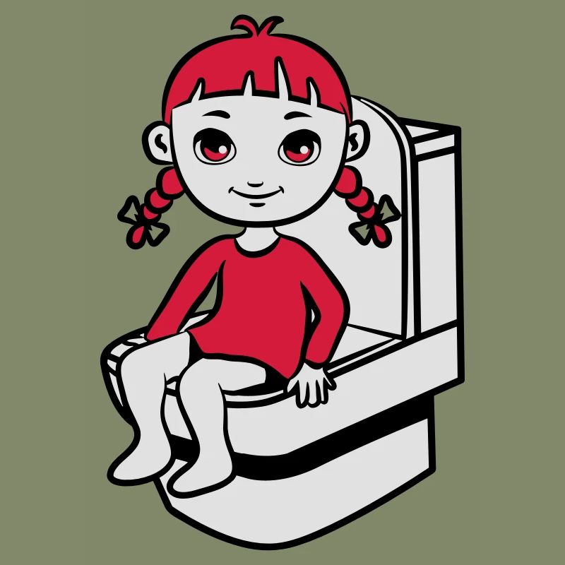 wc kleines mädchen