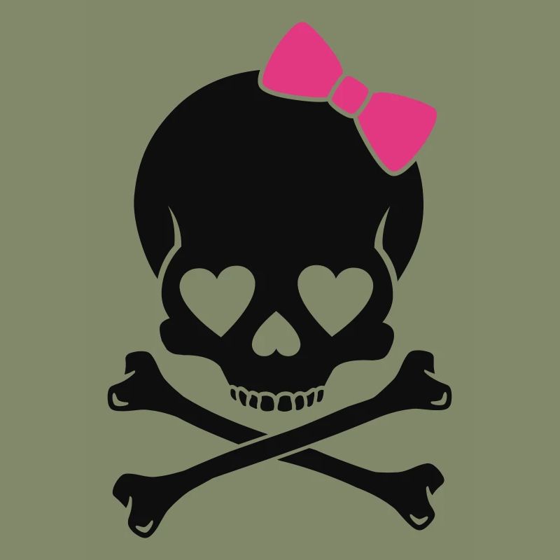 Mädchen Totenkopf