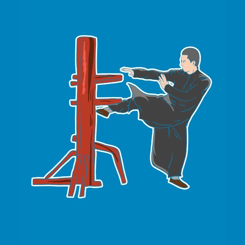 Pose de combat de Wing Chun