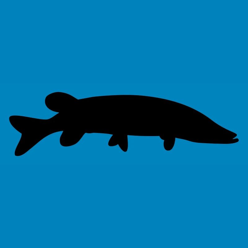 Fisch-Silhouette Hecht