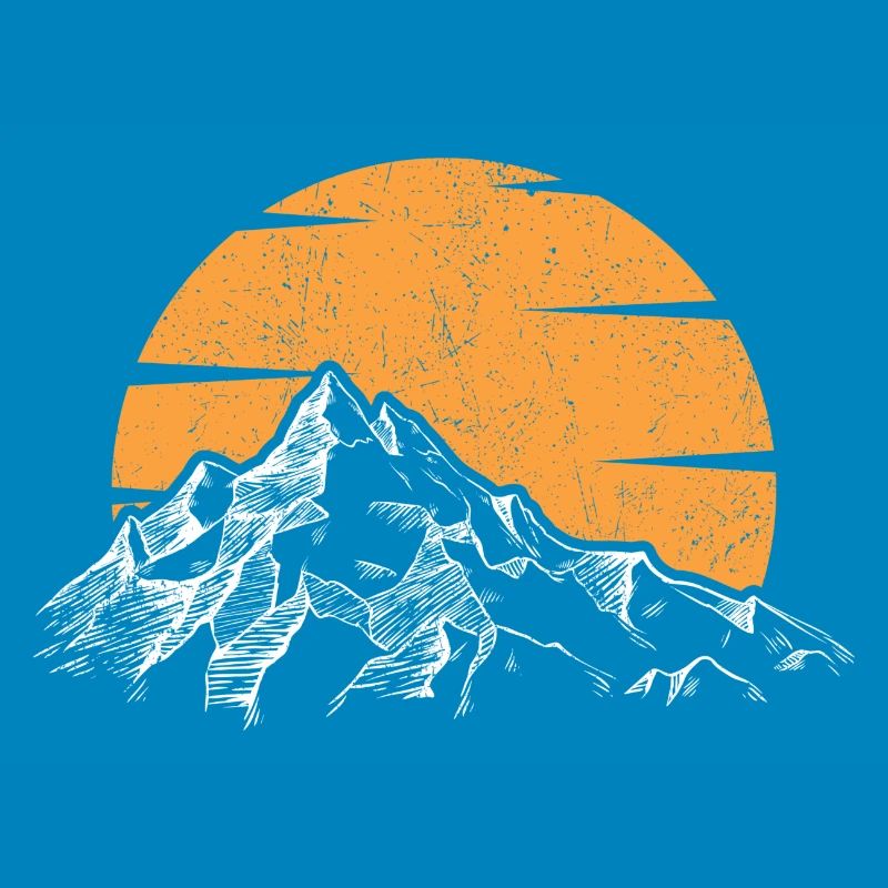 Sunset Peak Mountain Silhouette