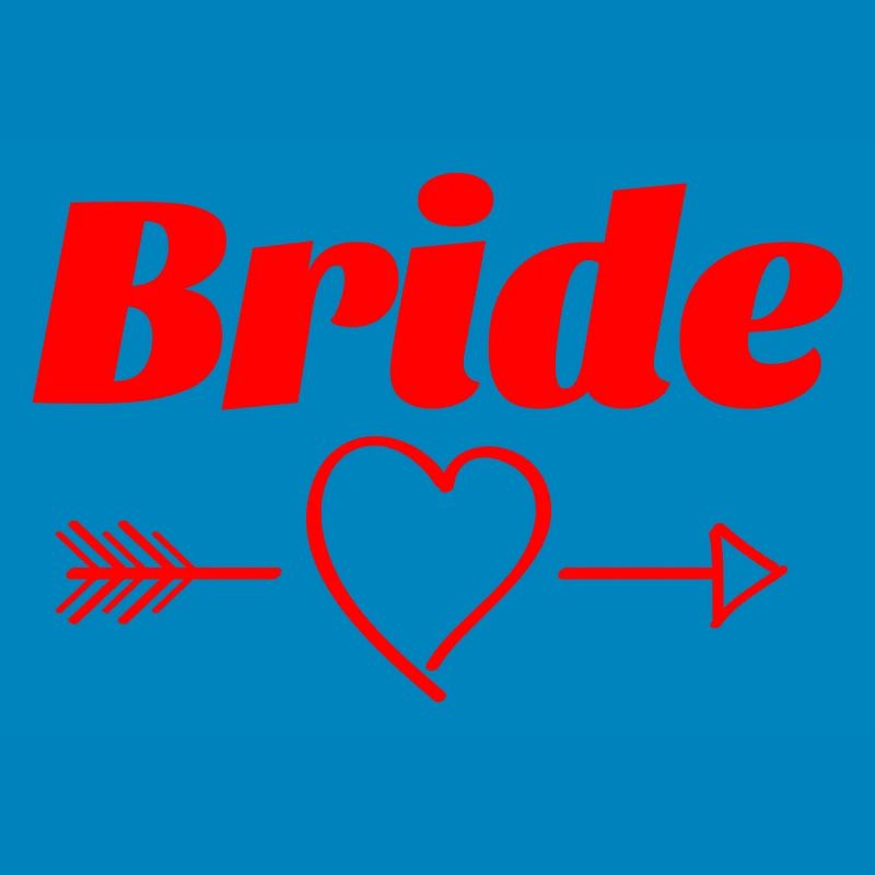 Conception de flèche de coeur de mariée