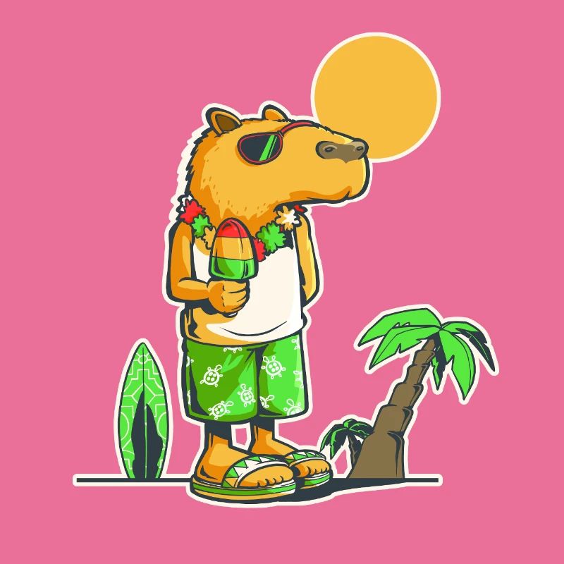 Capybara am Strand