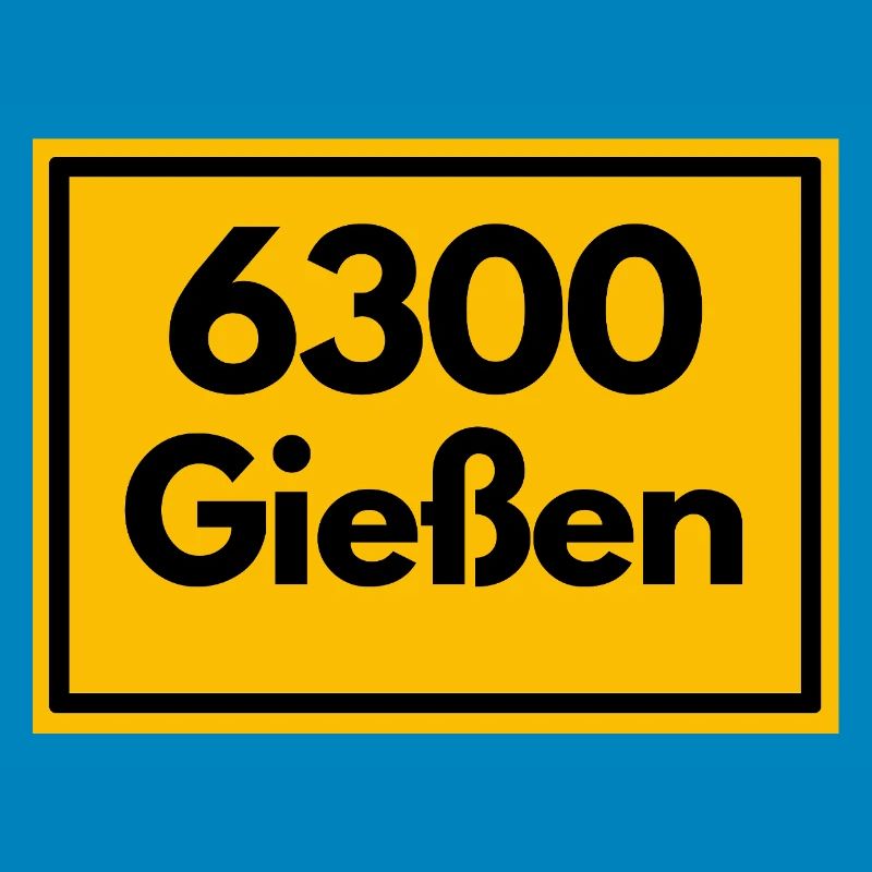 OLD POSTCODE ZIP CODE RETRO 6300 GIESSEN