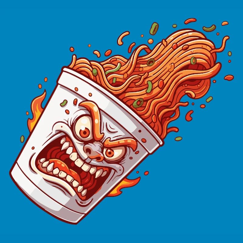 Flammender Becher Wutanfall