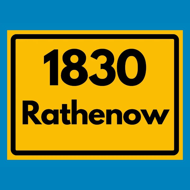OLD POSTCODE ZIP CODE RETRO 1830 RATHENOW HEIMAT