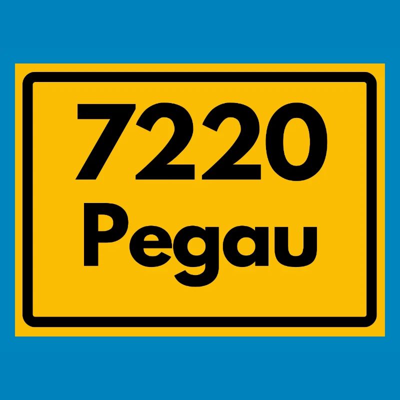 OLD POSTCODE 7220 PEGAU HEIMATSTOLZ SAXONY