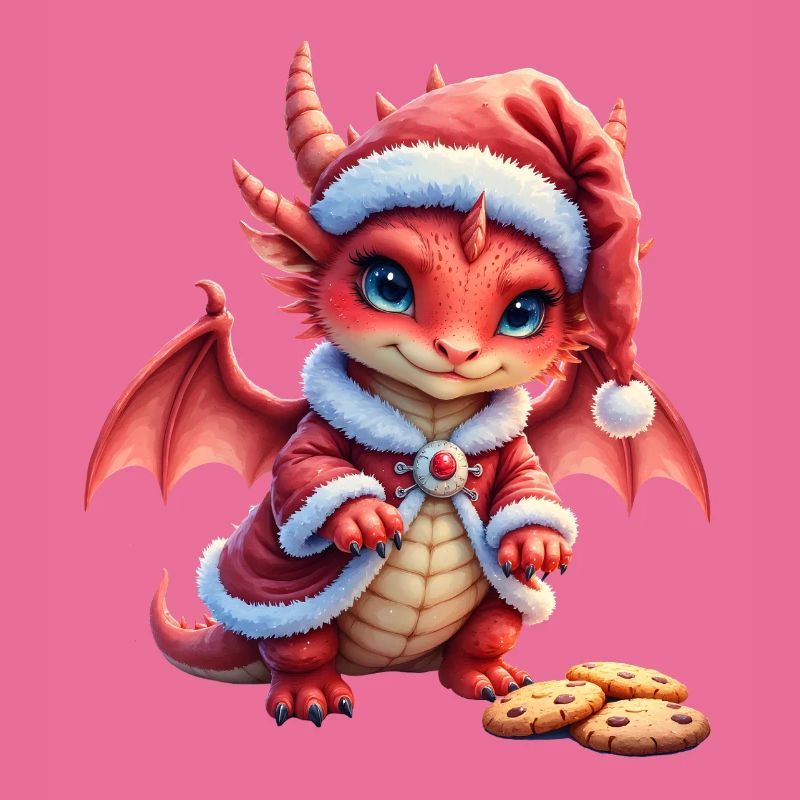 Plüschiger Weihnachtsdrache