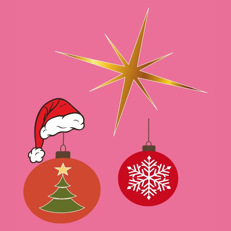Weihnachtsstern und Weihnachtskugel