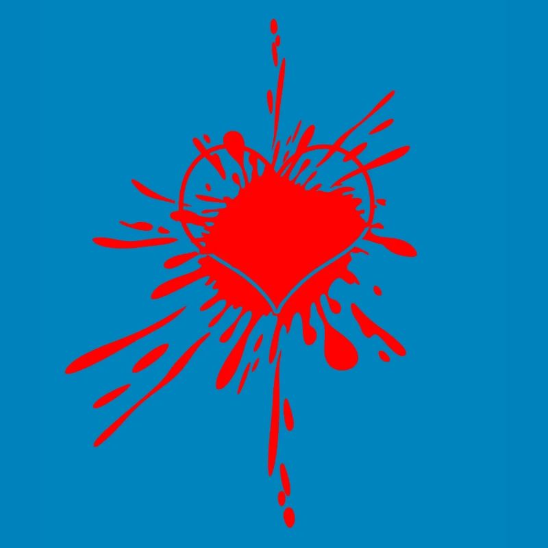Herzspritzer Splatterkunst