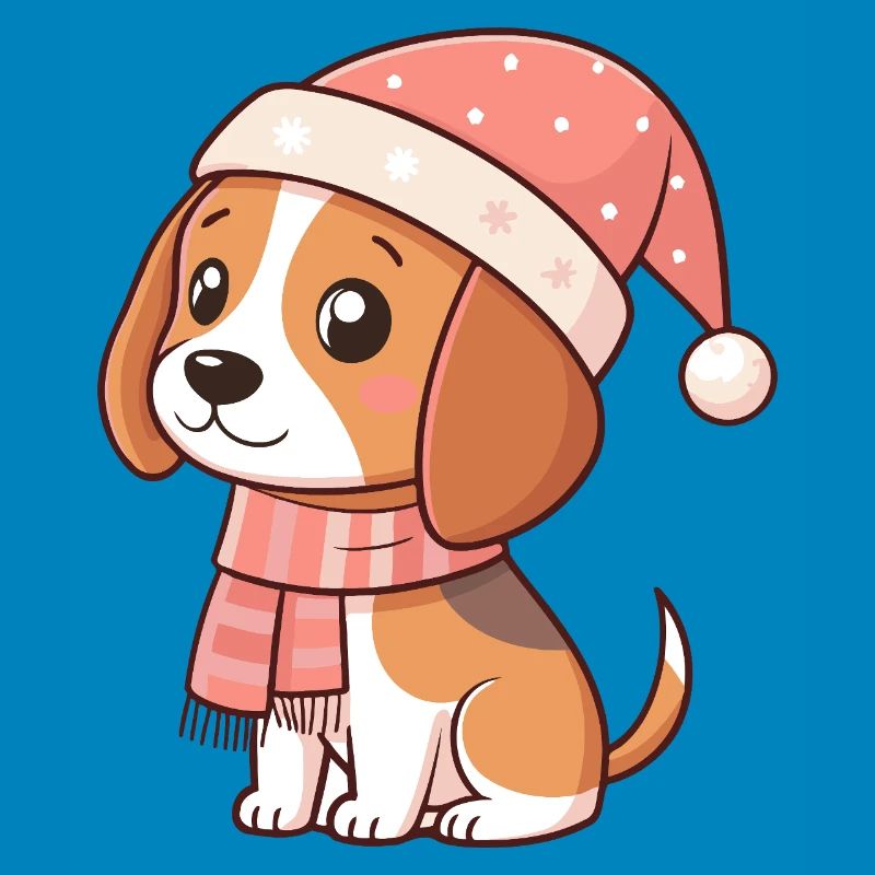 Weihnachts-Beagle-Hund