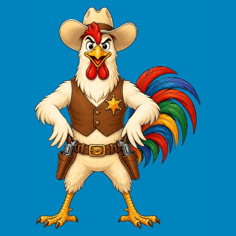 Hahn als Sheriff