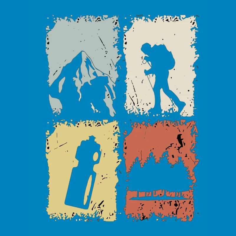 Vier Panel Silhouette Grunge