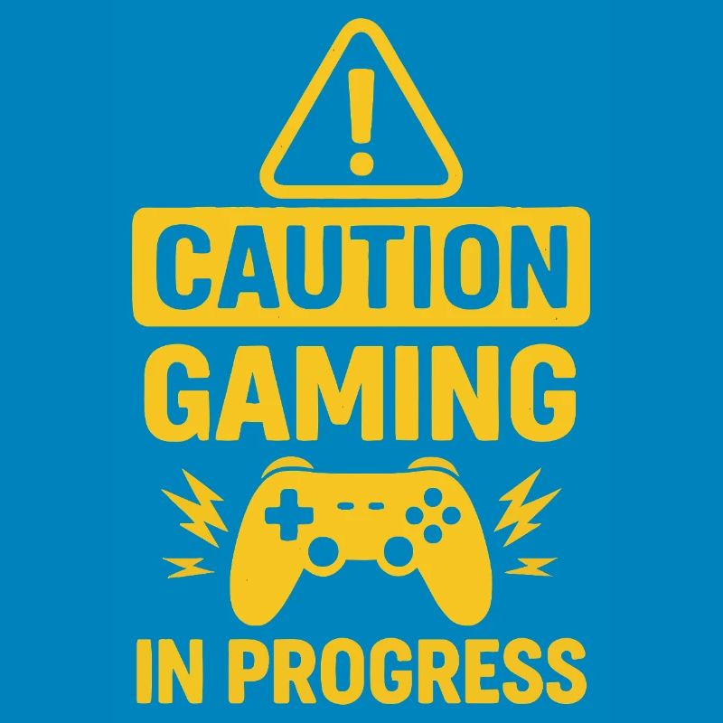 Warnung Gaming in Progress