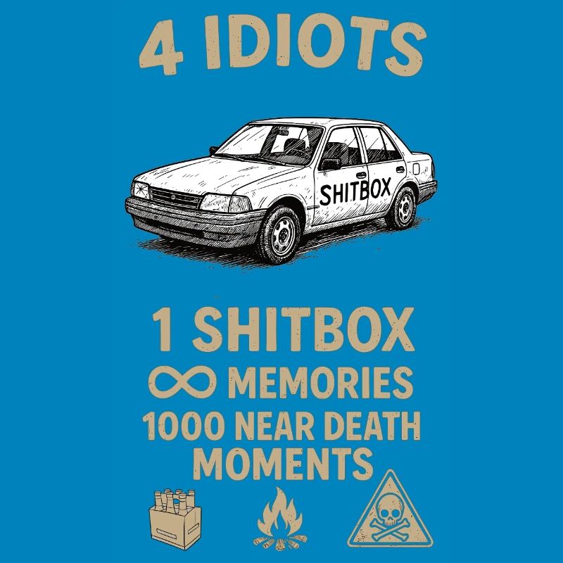 4 idiots 1car