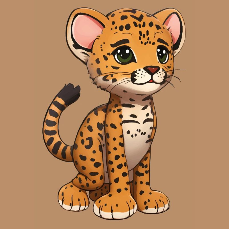 Total niedlicher Gepard