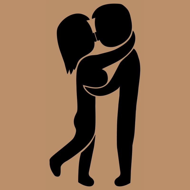 Pärchen küsst sich