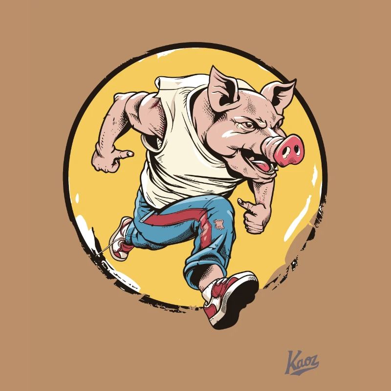 Laufendes Schwein