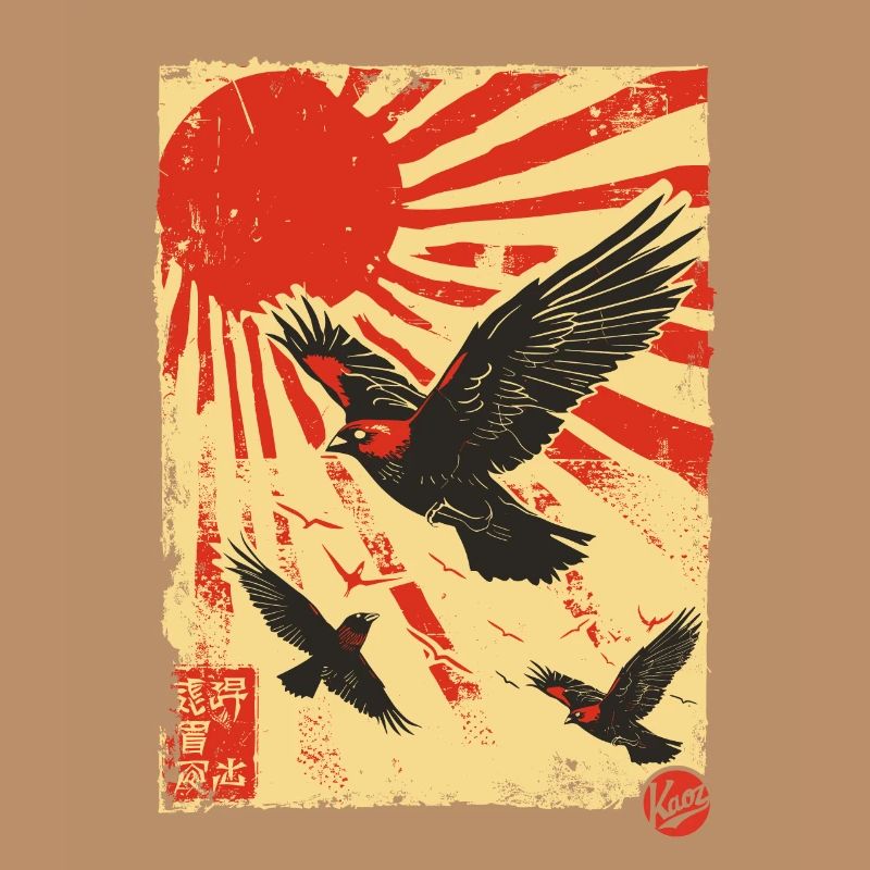 Propaganda-Vögel am Himmel