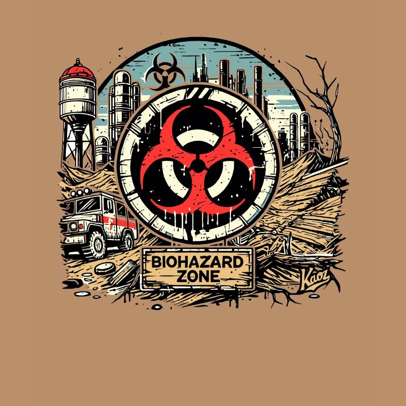 Biogefährdung-Biohazard Zone