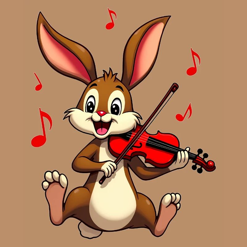 Niedlicher Geiger Hase