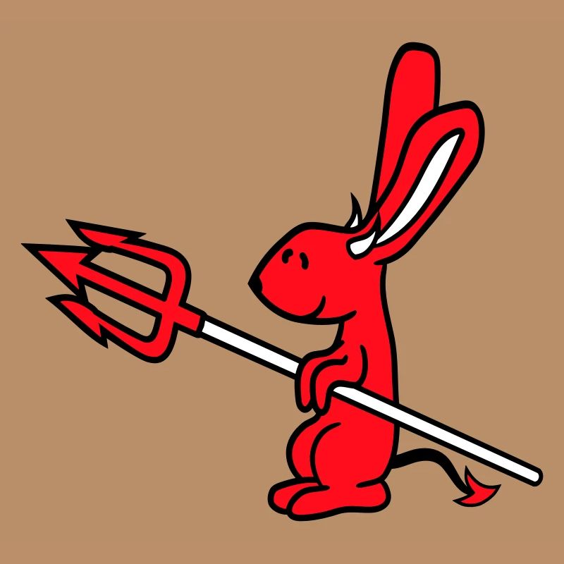 Bunny Devil Démon Mal Satan Enfer Trident Costume