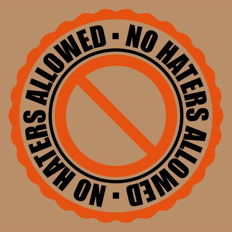 no haters allowed interdit signe signe cachet