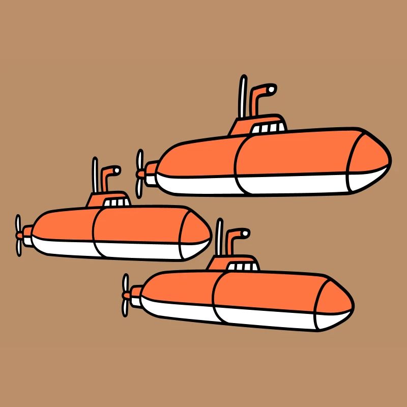 3 U-Boote Flotte Drei Geschwader Gruppe Team Crew
