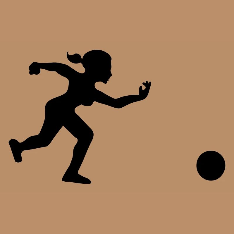 joueuse de bowling lance sa boule