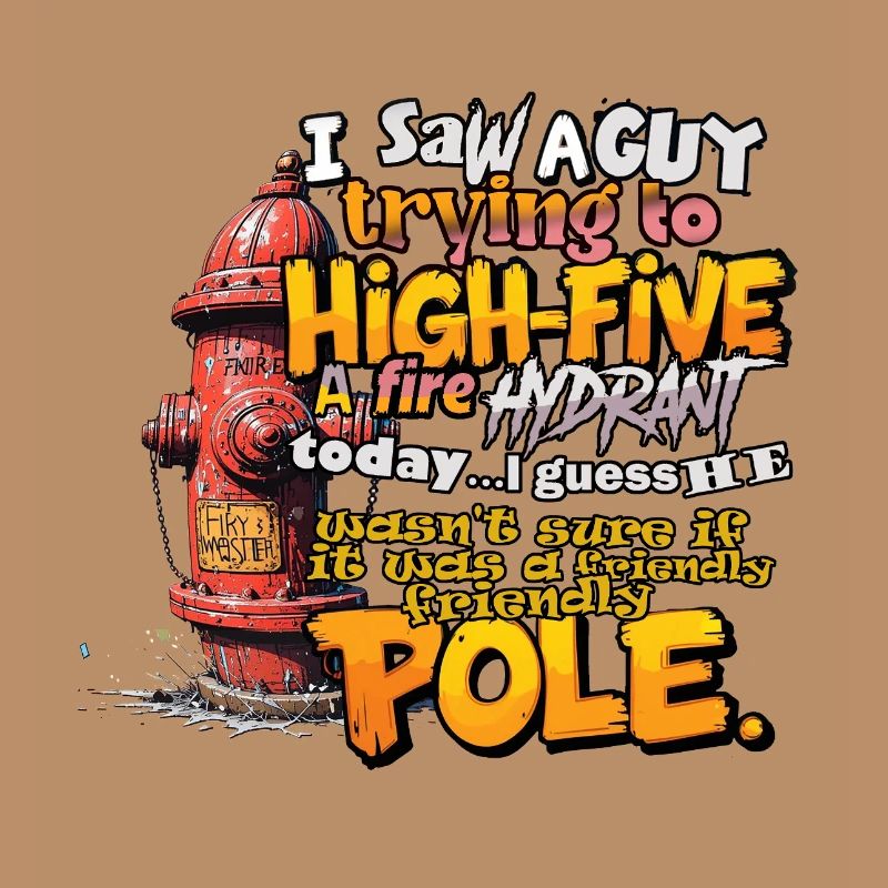 High Five an einem Hydranten