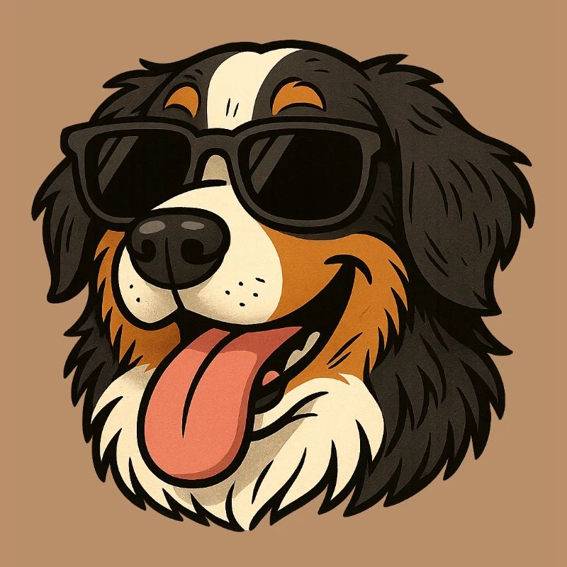 Berner mit Sonnenbrille
