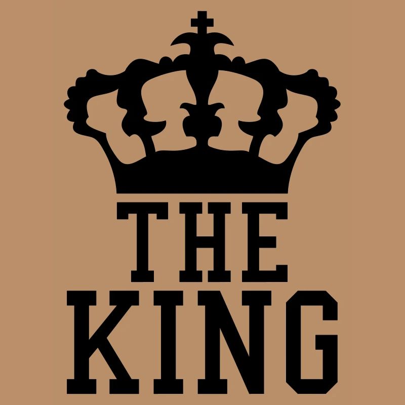 La conception de la couronne du roi textlogo refro